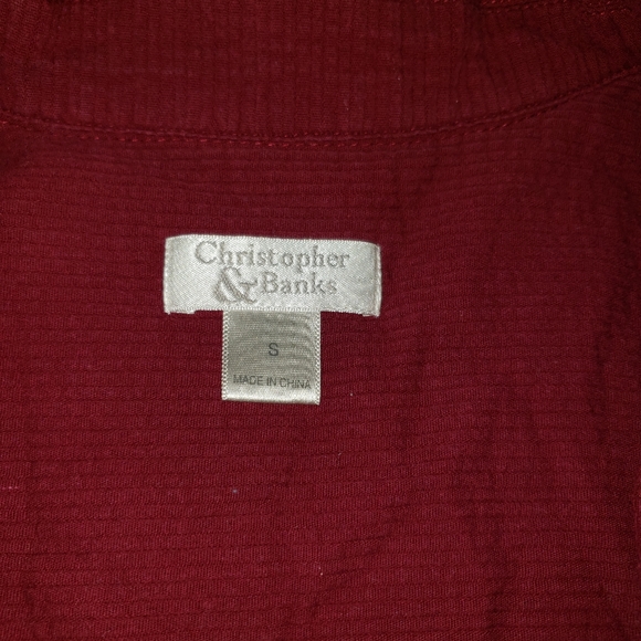 Christopher and Banks burgundy Size s blazer - Picture 9 of 10